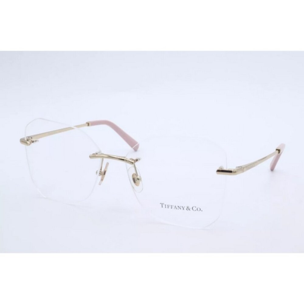 New TIFFANY & CO TF 1150 6021 Silver Pink Cat Eye Women's Eyeglasses 55mm